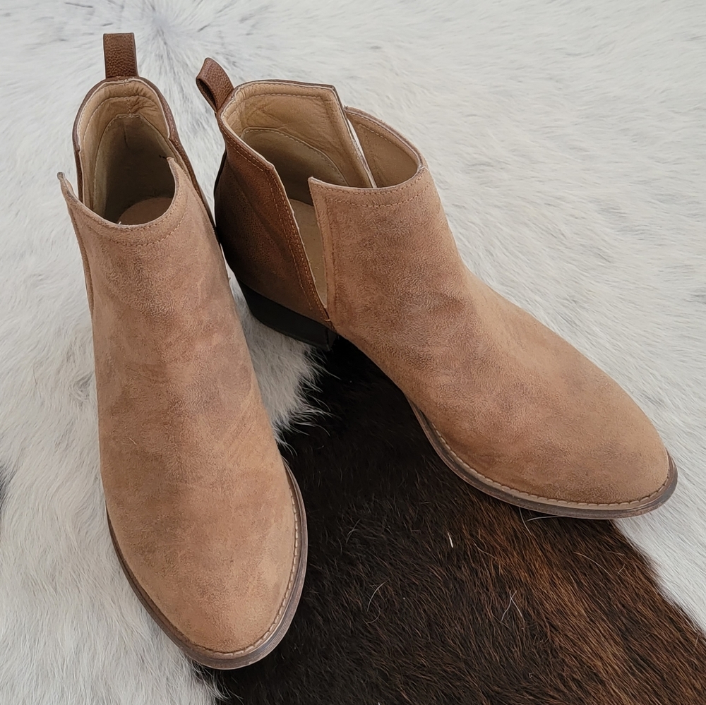 Altar'd State Suede Slip-on Booties